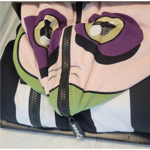 Rubies Beetlejuice Halloween Costume Hooded Jumpsuit Cosplay Adult  XL 40/42 Men - Picture 11 of 11